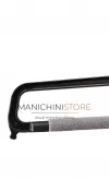 Gruccia appendiabito portapantalone 35 cm. Plastica Nera con spugna