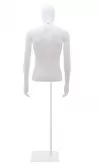 Busto torso uomo corto con braccia e testa a uovo