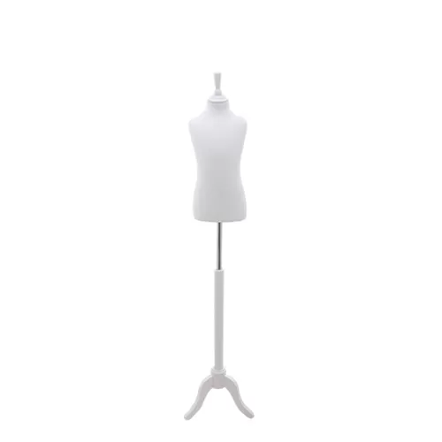 Busto bambino 6-8 anni con base treppiede bianca