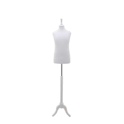 Busto bambino 10-12 anni con base treppiede bianca