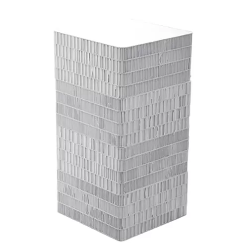 Cubo espositivo in cartone riciclato bianco 64