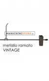 Gruccia metallo pinza 40 cm - brunito