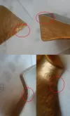 Torso display gioielli cartapesta oro - DIFETTATO