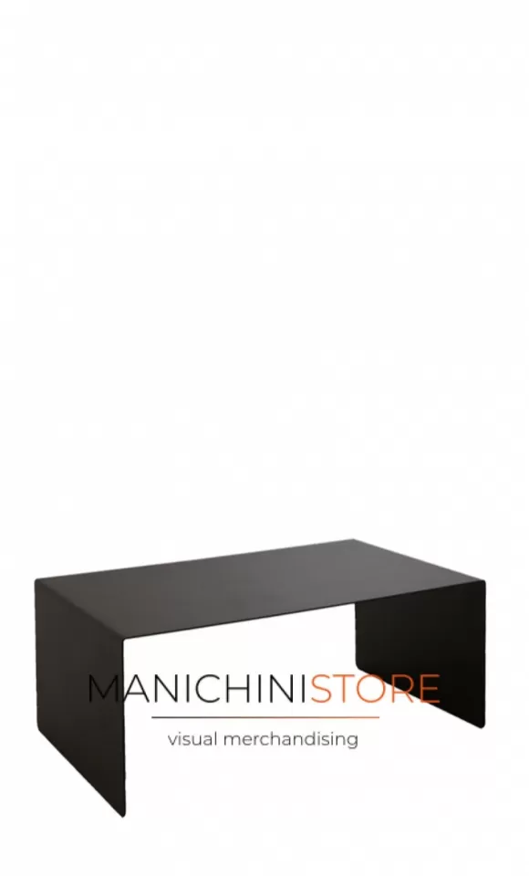 Tavolino espositore in metallo 50x30x20 cm - Nero