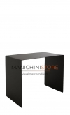 Tavolino espositore in metallo 50x30x40 cm - Nero  