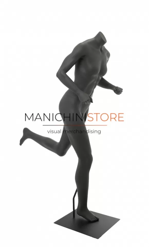 Manichino donna sportivo runner - antracite