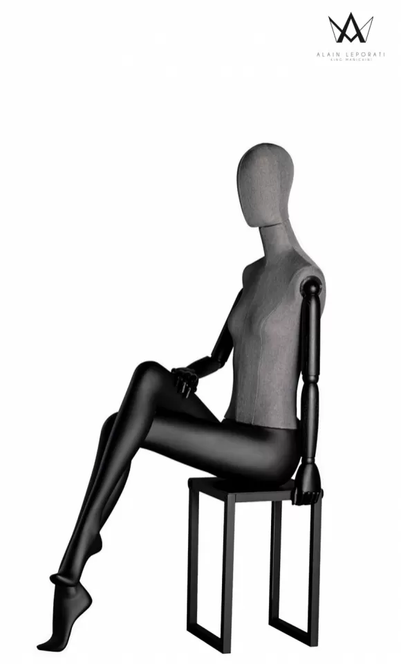 Manichino Donna Seduto Collection N&deg;5 - Grey