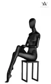 Manichino Donna Seduto Back in Black Collection