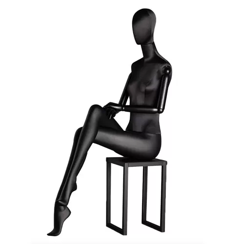Manichino Donna Seduto Back in Black Collection
