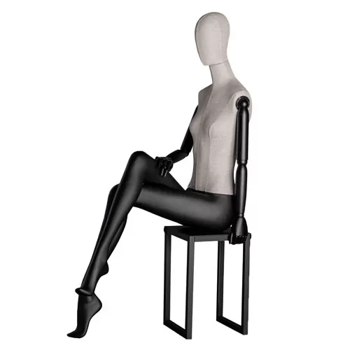 Manichino donna seduto Collection N&deg;5 - Taupe