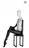 Female seated mannequin - Collection N°5 - White
