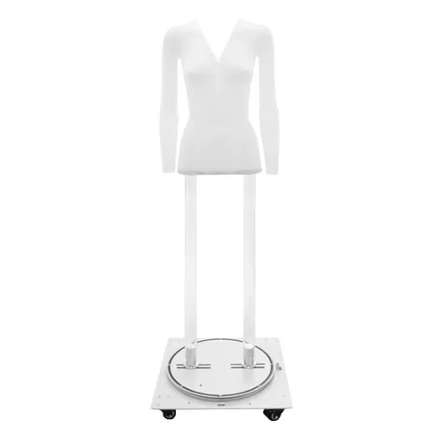 Busto donna per foto internet e-commerce con base con ruote