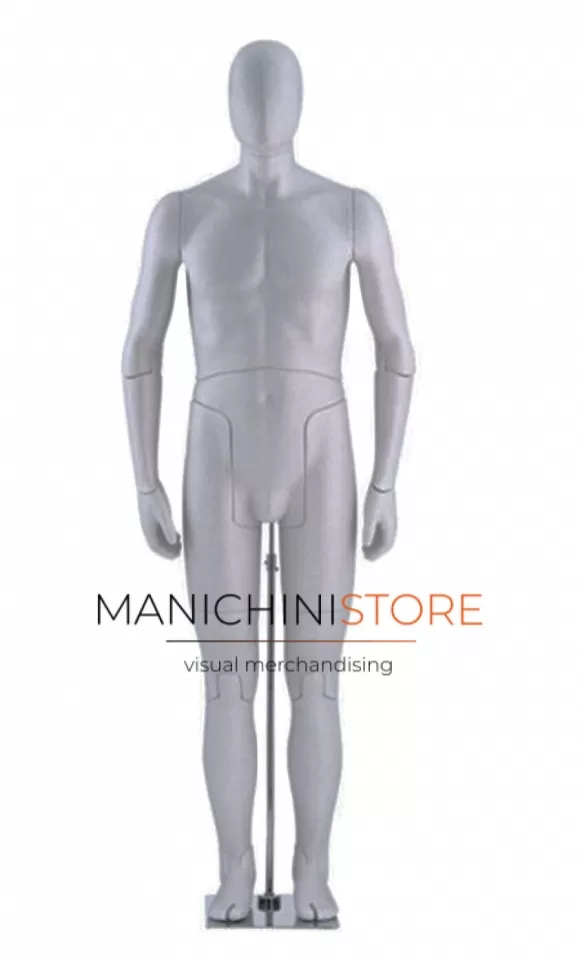 Manichino uomo snodato testa a uovo 01S