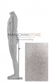 Manichino uomo snodato ricomponibile con testa a uovo - silver