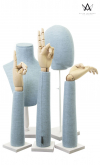 Pastello Collection head display - Sky Blue