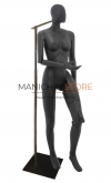 Manichino donna snodato testa a uovo 02B con attacco collo