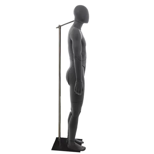 Manichino uomo snodato testa a uovo 01B con attacco collo