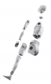 Noleggio manichino uomo snodato - testa stilizzata 01S