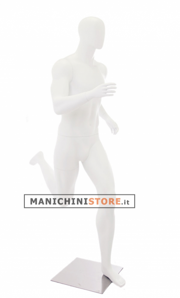 Manichino sportivo uomo dalla testa a uovo - Runner