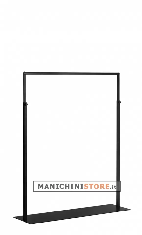 Noleggio stender tubo quadrato 100 Regolabile - Nero