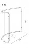 Semicircular Stender-207/150