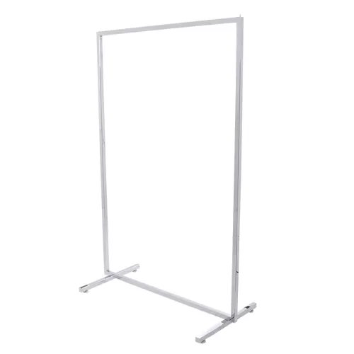 Stender tubo quadrato 120 cm cromato
