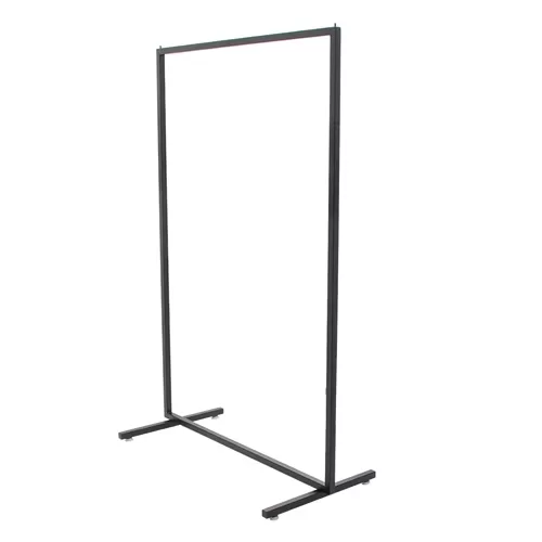 Stender tubo quadrato 100 cm nero