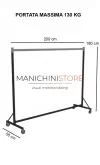 Stender fisso rinforzato per carichi MAXI - 200 cm