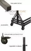 Stender regolabile in altezza rinforzato per carichi MAXI - 150 cm