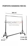 Stender regolabile in altezza rinforzato per carichi MAXI - 150 cm