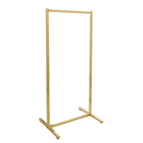 Stender tubo quadrato 60 cm - oro