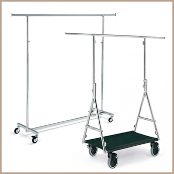 Folding clothing racks