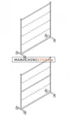 Stender porta appendini con 4 barre