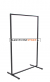 Noleggio stender fisso tubo quadrato 100 cm nero