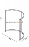Stender Semicircolare Cromato