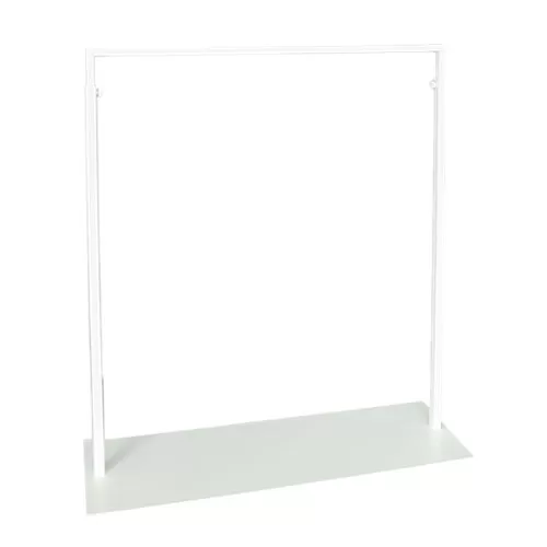 Stender tubo quadrato 100 Regolabile - Bianco