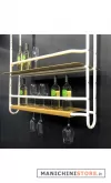 Stender U a soffitto attrezzata con porta bicchieri