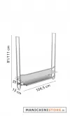 Stender U a soffitto attrezzata con porta bicchieri