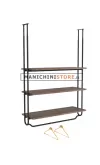 Stender U a soffitto con tre ripiani