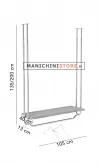 Stender U a soffitto con ripiano