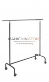 Stender fisso con ruote - grigio opaco