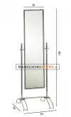 Specchiera con base due razze