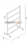Stender porta appendini con 4 barre