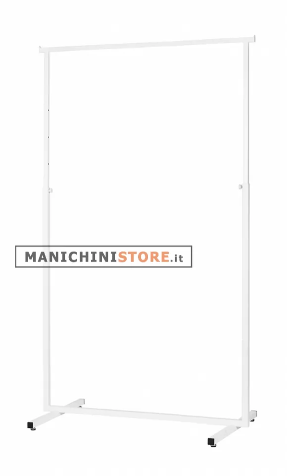 Stender tubo quadrato 100 cm regolabile - bianco