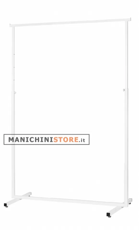 Stender tubo quadrato 120 cm regolabile - bianco
