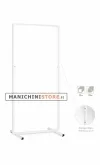 Stender tubo quadrato 60 cm regolabile - verniciato alluminio opaco