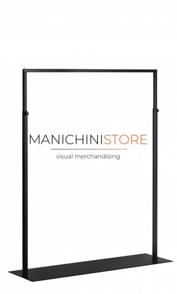 Stender tubo quadrato 120 Regolabile - Nero