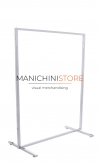 Square tube clothes rack 120 cm chromed