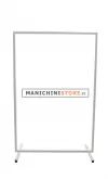 Stender tubo quadrato 100 cm bianco