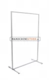 Stender tubo quadrato 100 cm cromato